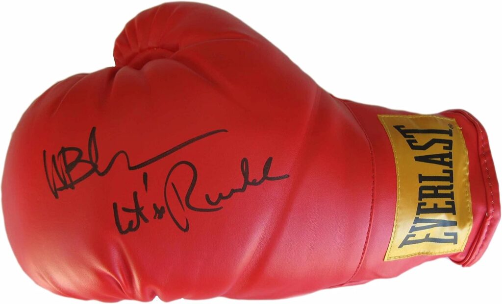 Michael Buffer Ring Announcer signed autographed Boxing Glove exact proof Beckett COA..