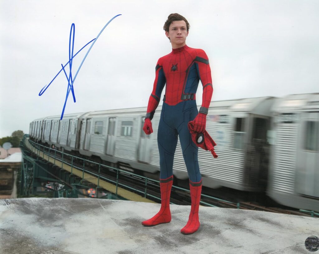 RP Tom Holland Signed Photo 8×10 Reprint COA Certificate of Authentication Autographed Spiderman Movie Poster