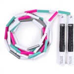 Elite Jumps – Heavy Beaded Jump Rope – 6.5oz Weighted Jump Rope for Women – Durable & Heavy Resistance – 10ft Long Adjustable Rope – Tangle-Free – Shatterproof 2” Beads – Long 8” Handles