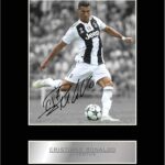 Cristiano Ronaldo Print Signed Mounted Photo Display #01 Printed Autographed Gift Picture Print