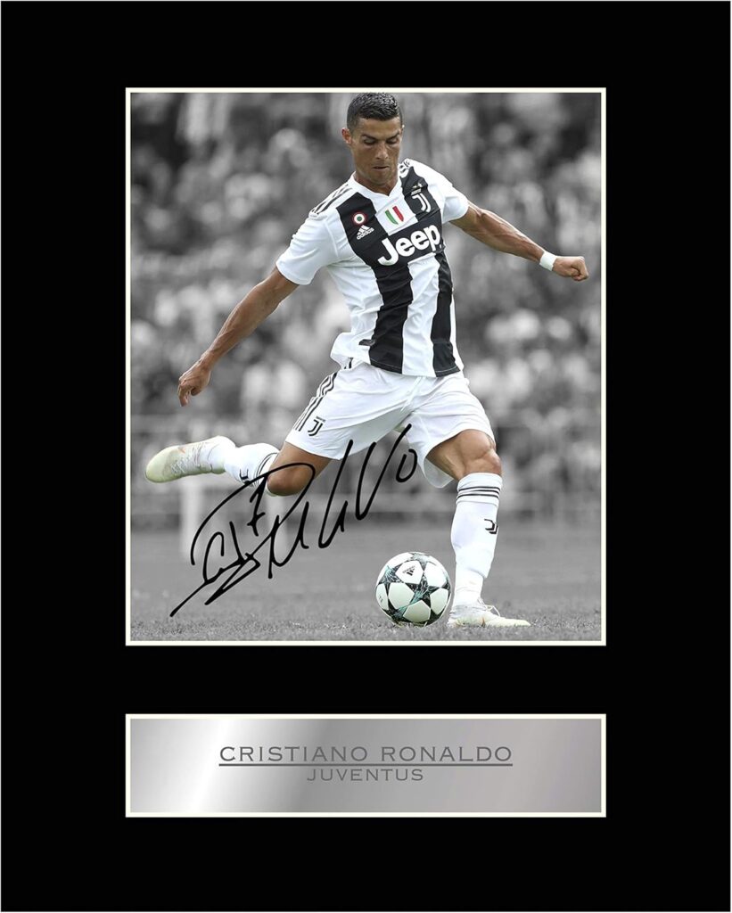 Cristiano Ronaldo Print Signed Mounted Photo Display #01 Printed Autographed Gift Picture Print