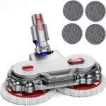 Mop Head for V7/V8/V10/V11/V12/V15 Vacuum Cleaners, Electric Floor Mop with Removable Water Tank, Wet Mop Head Attachment for Stick Vacuum