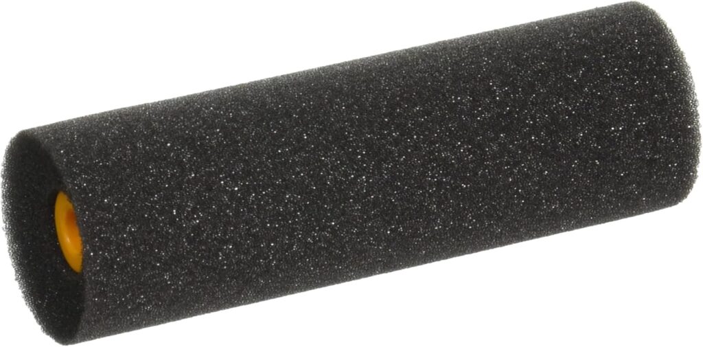 WHIZZ, Black 29193 25002 Premium Foam Concave Roller (10 Pack), 4″, 4″