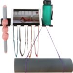 Multi-Purpose Storage Rack Resistance Bands Rack Gym Storage Rack Fitness Bands Rack Heavy Duty Rack for Resistance Bands, Straps, Jump Ropes, Foam Rollers, Chains, Weight Belts, Tools (M-17)