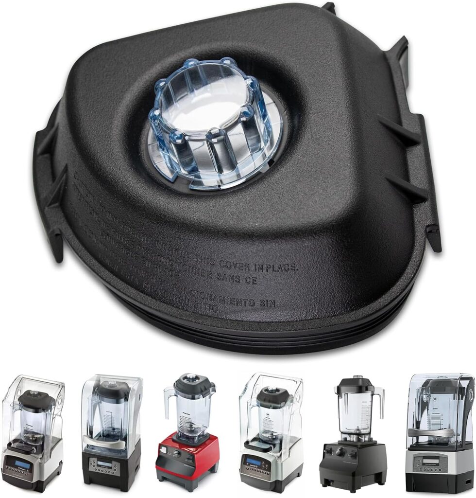 15985 Blender Lid Replace for Vitamix Advance Containers 48 Oz & 32 Oz – Replacement Blender Cover Fits Vitamix Quiet One, VM0145, BarBoss, Drink Machine Blender Lid – Lid Plug Included