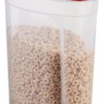 Rubbermaid Flex and Seal Cereal Keeper, 1.5 Gallon, BPA-Free, Clear with Red Lid, Airtight
