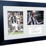 A4 12×8 Cristiano Ronaldo Juventus – Autographed Soccer Photo Photograph Picture Frame Poster