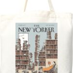 New Yorker tote bag, New Yorker magazine bag, New Yorker bag, New Yorker art, New yorker tote, art tote bag, aesthetic tote