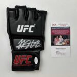 Autographed/Signed Khabib Nurmagomedov Black UFC MMA Glove Ultimate Fighting JSA COA