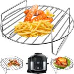 GWY Air Fryer Accessories for Ninja Foodi 6.5QT FD302 Air Fryer Pressure Cooker, 9.2” Round Air Fryer Replacement Parts for Ninja Foodi 5QT FD101 6.5QT OS301 Instant Pot Pro Duo 8 QT Air Fryer