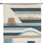 Primitives by Kathy Seaside Woven Wall Hanging, Handmade Bohemian Fringe Tassel Banner, Cotton, 14″ W x 22″ L