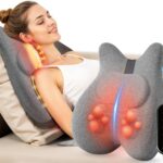 CILI Back Lumbar Support Pillow for Office Chair, Desk Chair Lumbar Back Support with Massage & Heating Function, Memory Foam Lumbar Pillow for Home Office Use