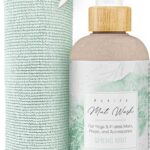 Organic Yoga Mat Cleaner Spray | 8 fl oz With Microfiber Cloth | Made in USA | Yoga Mat Spray for All Mats and Pilates + Yoga Accessories | Gym Equipment Cleaner