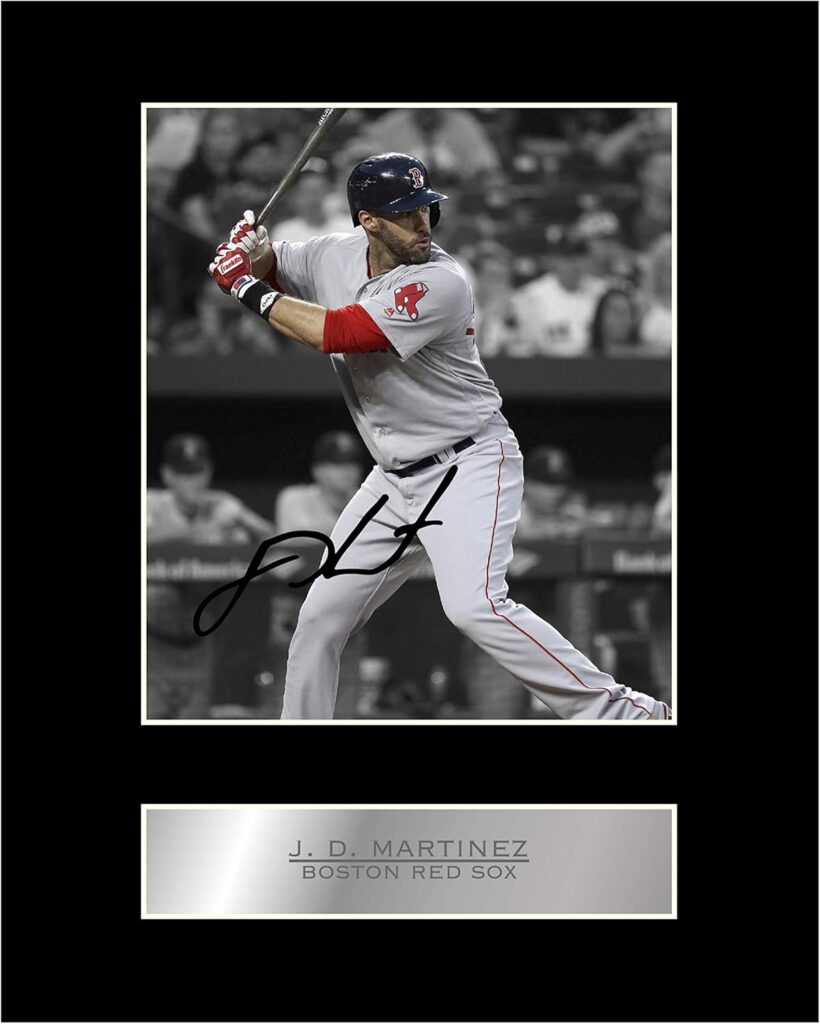 iconic pics J. D. Martinez Print Signed Mounted Photo Display Autographed Picture Print