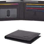 Slim Leather Wallet for Men – RFID Wallets Credit Card Holder Ultra Thin Gift for Mens, Front Pocket Minimalist Design