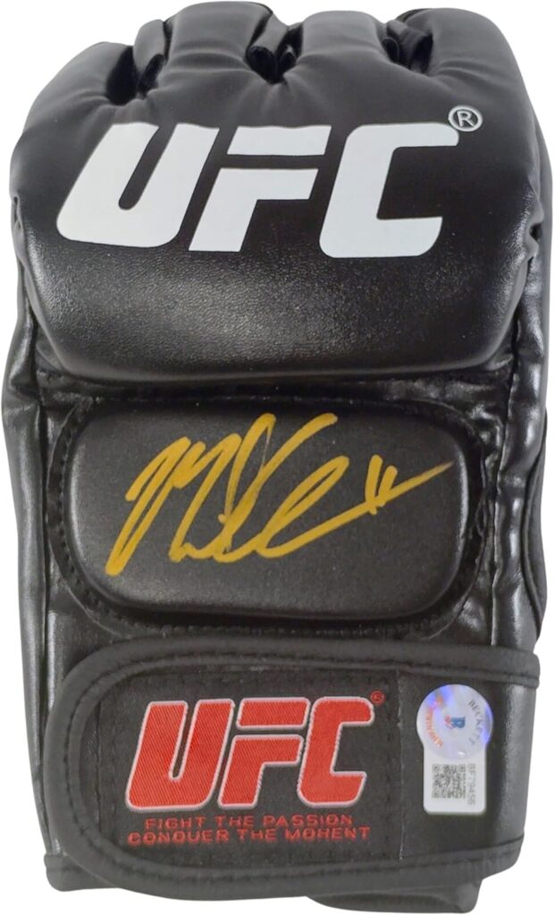 Michael Chiesa Signed UFC Glove Beckett Authentic MMA Ultimate Fighting Championship Boxing Autographed Sports Memorabilia
