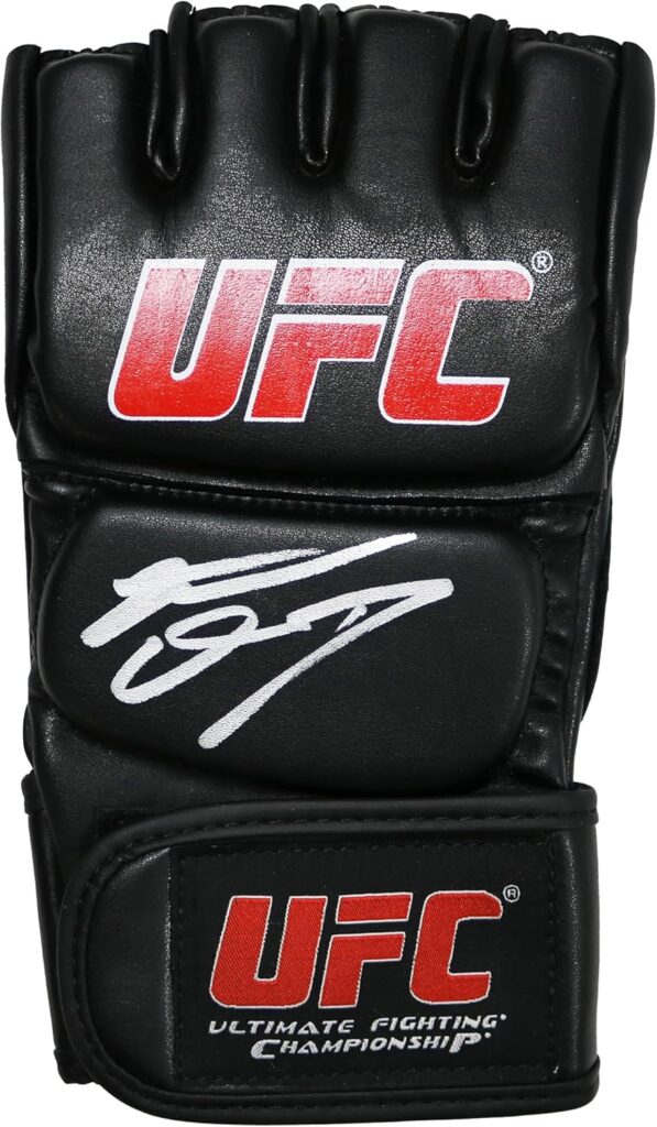 Nate Diaz Signed Autographed MMA UFC Black Fighting Glove Beckett Certification