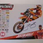 Justin Bogle, supercross, motocross, signed, autographed, 12×18 Poster, COA