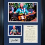 Framed Jimmy Buffett Facsimile Laser Engraved Signature Auto 11″x14″ Music Photo Sig Collage