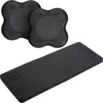 Anoly’s Yoga Support Pad Set – 2 Pads + 1 Mat (Black) – Elbow & Knee Cushions for Yoga, Pilates, Meditation & Home Workouts