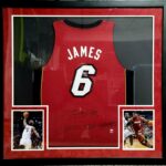 Lebron James Miami Heat Signed Jersey Uda Coa Inscribed 2x Champs Auto #/106 – Autographed NBA Jerseys