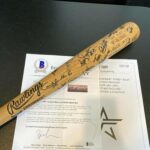 1991 Toronto Jays Team Signed Roberto Alomar Playoffs Game Used Bat Beckett – MLB Autographed Game Used Bats