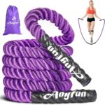 Weighted Jump Rope Fitness Equipment for Women Adult Jumprope for Strength Training Weight Loss Shape Body Total Body Workout Skipping Rope Home Gym Jumping Rope