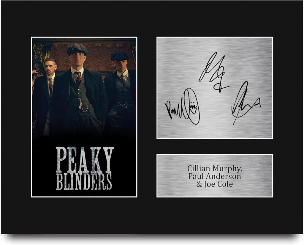 HWC Trading Cillian Murphy Paul Anderson & Joe Cole Peaky Blinders Tommy, Arthur, John Shelby Gifts Printed Signed Autograph Picture for TV Show Fans – US Letter Size