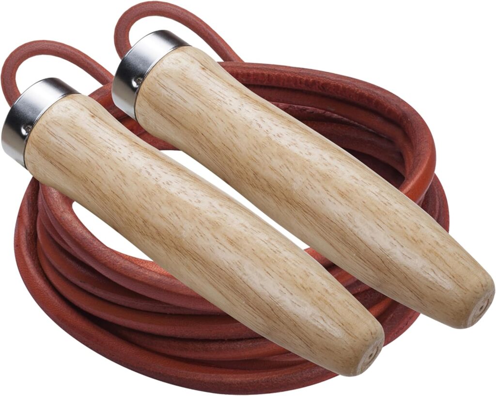 Champion Sports Leather Ball Bearing Jump Rope