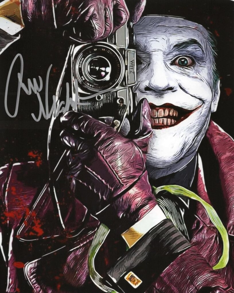 RP Jack Nicholson Signed Joker Photo 8×10 Reprint COA Certificate of Authentication Autographed Batman Movie Poster