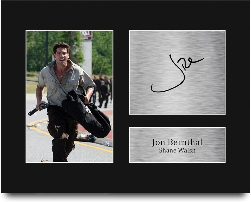 HWC Trading Jon Bernthal The Walking Dead Shane Walsh Gifts Printed Signed Autograph Picture for TV Show Fans – US Letter Size