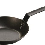 Lodge Pre-Seasoned Carbon Steel Skillet – Use in the Oven, on the Stove, on the Grill, or Over a Campfire – 8 Inch