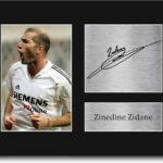 HWC Trading Zinedine Zidane Gifts Signed Printed Autograph Real Madrid Print Photo Picture Display – US Letter Size