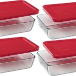 Pyrex 3-Cup Rectangle Food Storage (Pack of 4 Containers)