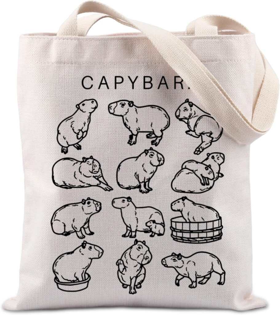 Capybara Tote Bag – Animal Lover Gift Theme