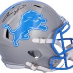 Aidan Hutchinson Detroit Lions Autographed 2024 ALT Speed Replica Helmet – Autographed NFL Helmets