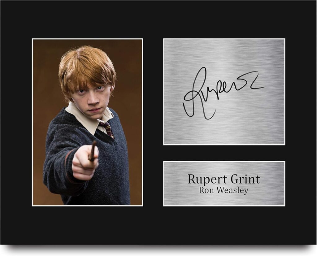 HWC Trading Rupert Grint Gift USL Signed Printed Autograph Ron Weasley Harry Potter Gifts Print Photo Picture Display – US Letter Size