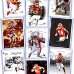 Kansas City Chiefs Cards: Patrick Mahomes, Travis Kelce, Isiah Pacheco, Nick Bolton, Rashee Rice, Xavier Worthy, Jamaal Charles, Marquise Brown, Chris Jones, Tony Gonzalez ASSORTED Football Stars & GOATs Trading Card & Wristbands Gift Pack