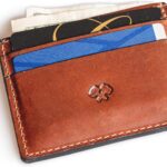 Men’s Slim Leather Wallet – Minimalist Front Pocket Wallet for Men, Full-Grain Leather, Made in USA
