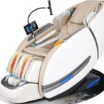 Massage Chair Full Body, 2025 Zero Gravity SL-Track Shiatsu Massage Recliner Chairs with 12 Auto Modes, Foot Rollers, Waist & Calf Heating, Thai Yoga Stretch, AI Control & Body Scan L183 Beige