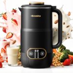 8 in 1 Nut Milk Maker, 8 Blade 35oz Homemade Almond, Oat, Coconut, Soy, Plant Based Milks and Non Dairy Beverages, Soy Milk Maker Machine with Delay Start/Keep Warm/Self-Cleaning/Boil Water