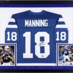 Peyton Manning Indianapolis Colts SM Deluxe Framed Autographed Mitchell & Ness Authentic Jersey – Autographed NFL Jerseys