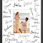 Axeman 11×14 Signature Picture Frame with 5×7 White Mat – Wedding Guest Book Alternative, Wall Hanging Photo Frame for Graduation, Celebration, Autograph Display and Home Decor, Black