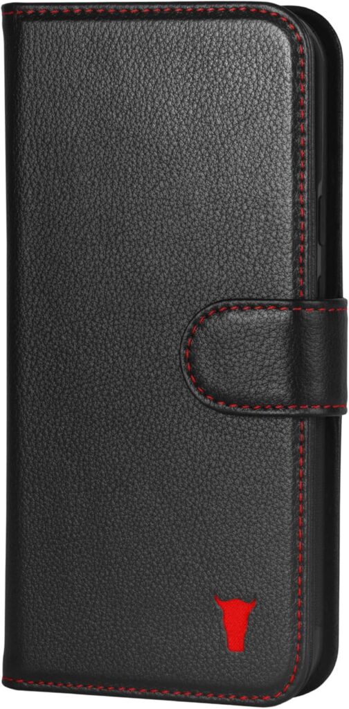 TORRO Leather Case Compatible with Google Pixel 9 Pro XL – Premium Leather Wallet Case with Kickstand and Card Slots (Black)