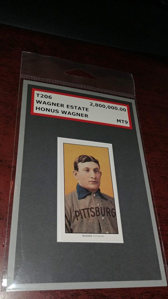 Honus Wagner T206 MT9 Mint Uncirculated Limited Edition Collector Baseball Card (Certificate of Authenticity) (Replica)