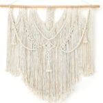 Mkono Macrame Wall Hanging Boho Home Decor Chic Woven Decoration for Bedroom Living Room Apartment Dorm Gallery Perfect Handmade Christmas Gift Ideas, 1 Pack, Large Size, 36″x35″