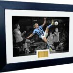 12×8 A4 Erling Haaland Manchester City KUNG FU GOAL Autographed Signed Photo Photograph Picture Frame Football Soccer Poster Gift