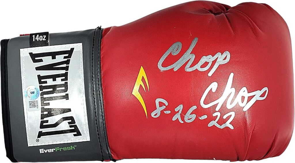 Demarcus Chop Chop Corley Signed Everlast Boxing Glove Beckett Authenticated Autograph Boxer Gloves Sports Memorabilila Gifts for Men and Women