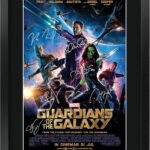 HWC Trading Guardians of The Galaxy 1 Chris Pratt and Cast 16 x 12 inch Framed Gifts Printed Poster Signed Autograph Picture for Movie Memorabilia Fans – 16″ x 12″ Framed