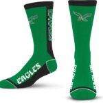 For Bare Feet NFL Classic PHILADELPHIA EAGLES MVP Crew Sock Team Color Large